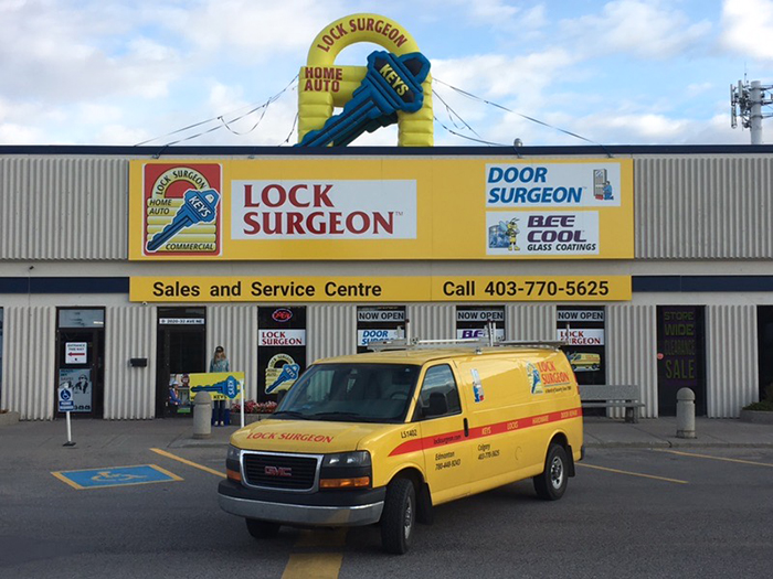 Lock Surgeon Calgary locksmith service centre shop.